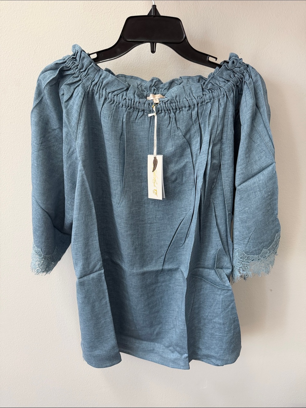 Gold Hawk Off the Shoulder Top